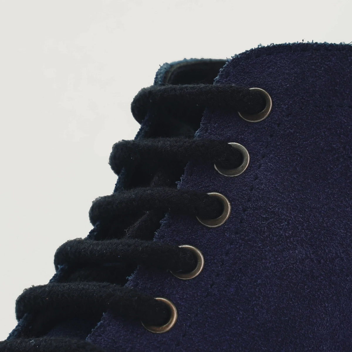 High-Traction Rubber Outsole & Lug Tread Pattern on Knight Derby Midnight Blue Suede Leather Boots For Men