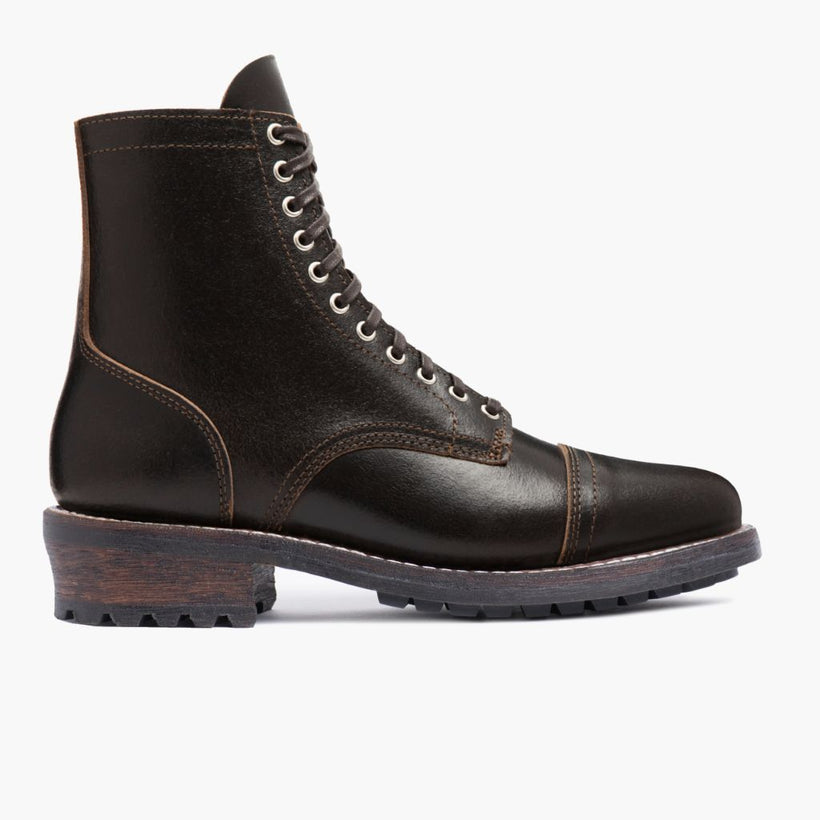 Logger Waxed Cacao Leather Boots