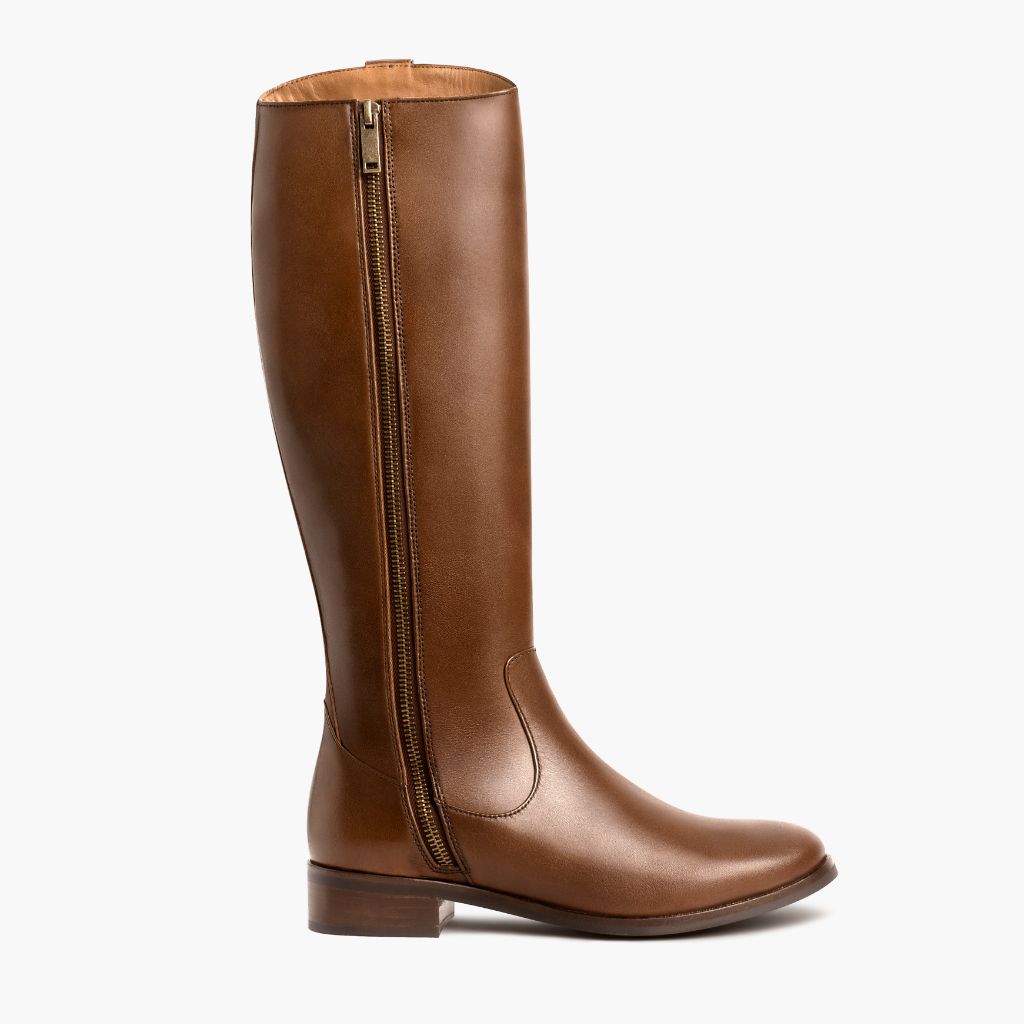 Crown Cuero Leather Boots - Reinforced Heel Counter & Precision Double-Row Stitching Detail