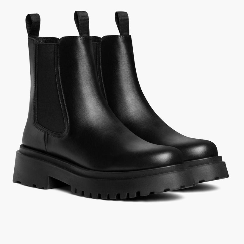 Legend Platform Black Leather Boots