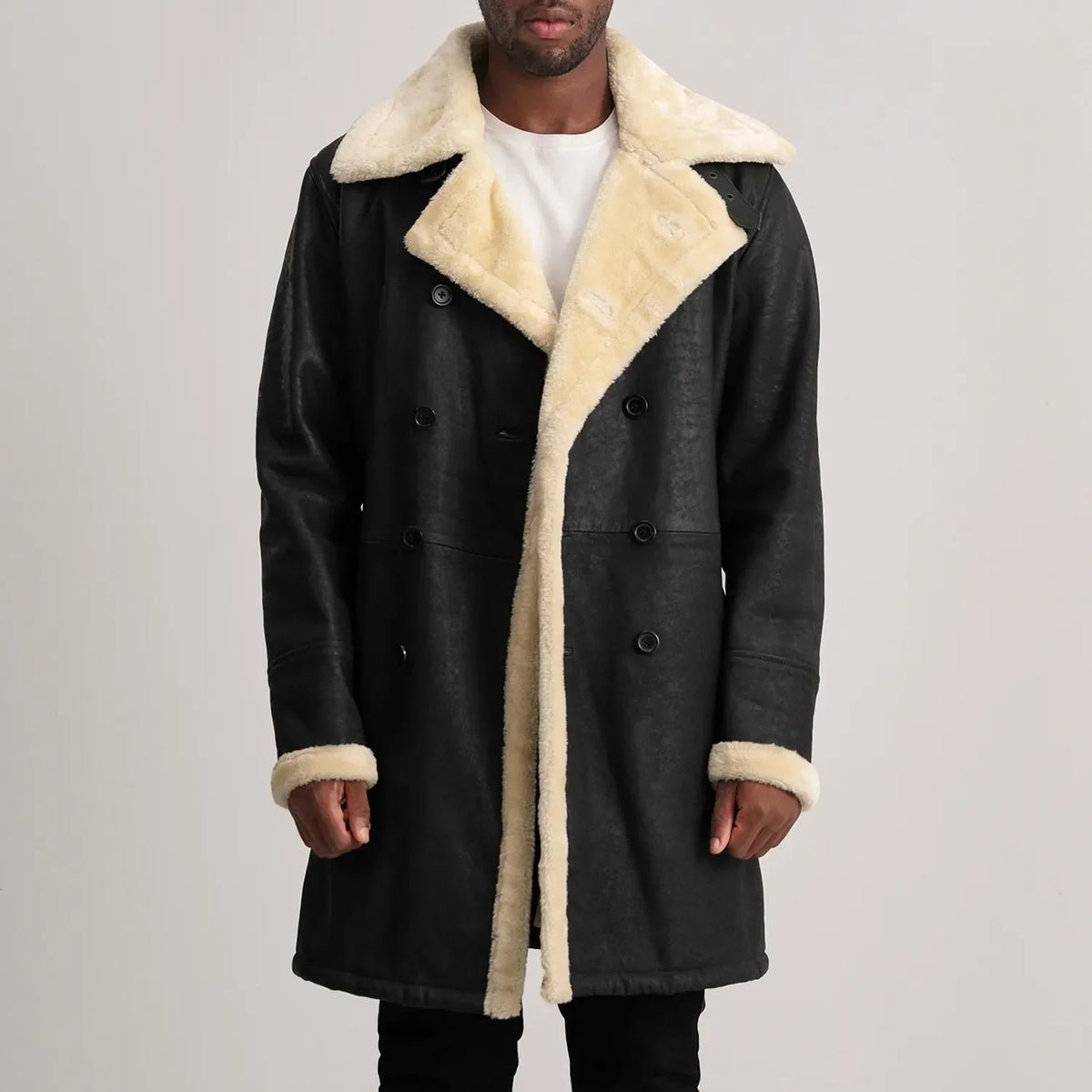 Charles Coat Brown Shearling Coat – alternate product view 1