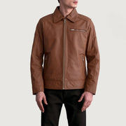 Lavendard Leather Biker Jacket – alternate product view 3