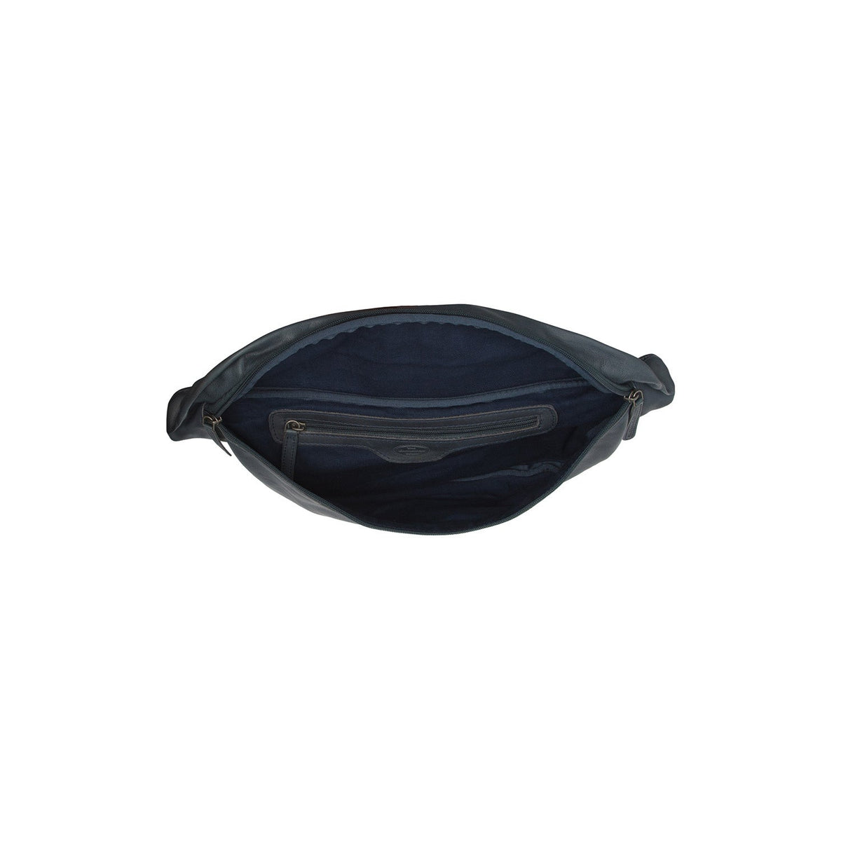 
Kruger Full-Grain Leather Belt Bag - Structured Side Profile Showing Gusset Depth & Expansion Capacity