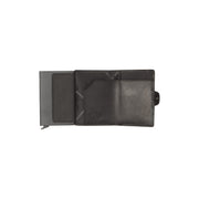 
Classic 100% Full-Grain Leather Card Holder - Rear Perspective Showing Reinforced Leather Straps & Stitching