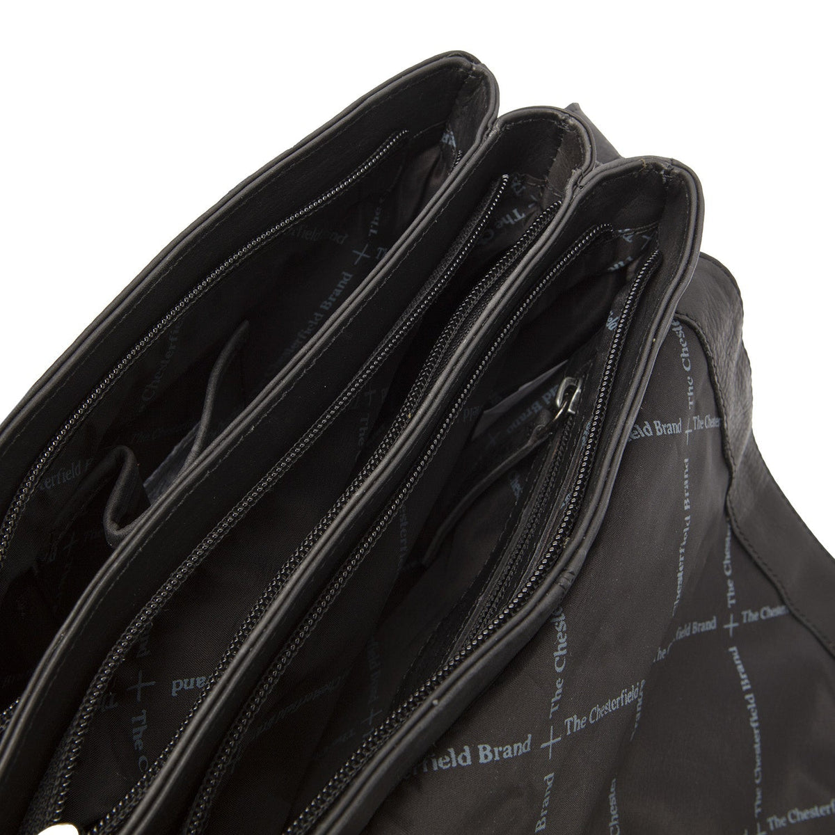 Classic 100% Full-Grain leather Bag - Rear Perspective Showing Reinforced Leather Straps &amp; Stitching
