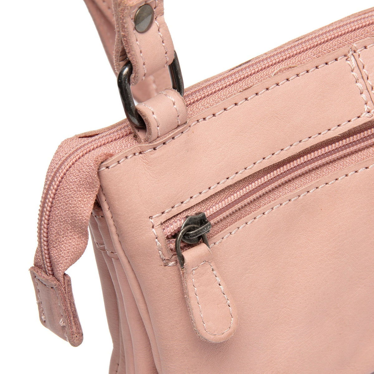 
Vintage Rose Leather Crossbody Bag Osaka, detail view 3