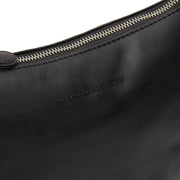 
Red 100% Full-Grain leather Bag - Rear Perspective Showing Reinforced Leather Straps & Stitching