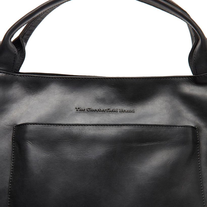 Classic 100% Full-Grain leather Goods - Back View Showing Tailored Shoulder Fit & Clean Hemline