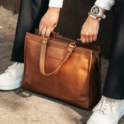 Manly Full-Grain Leather Laptop Bag – alternate product view 2