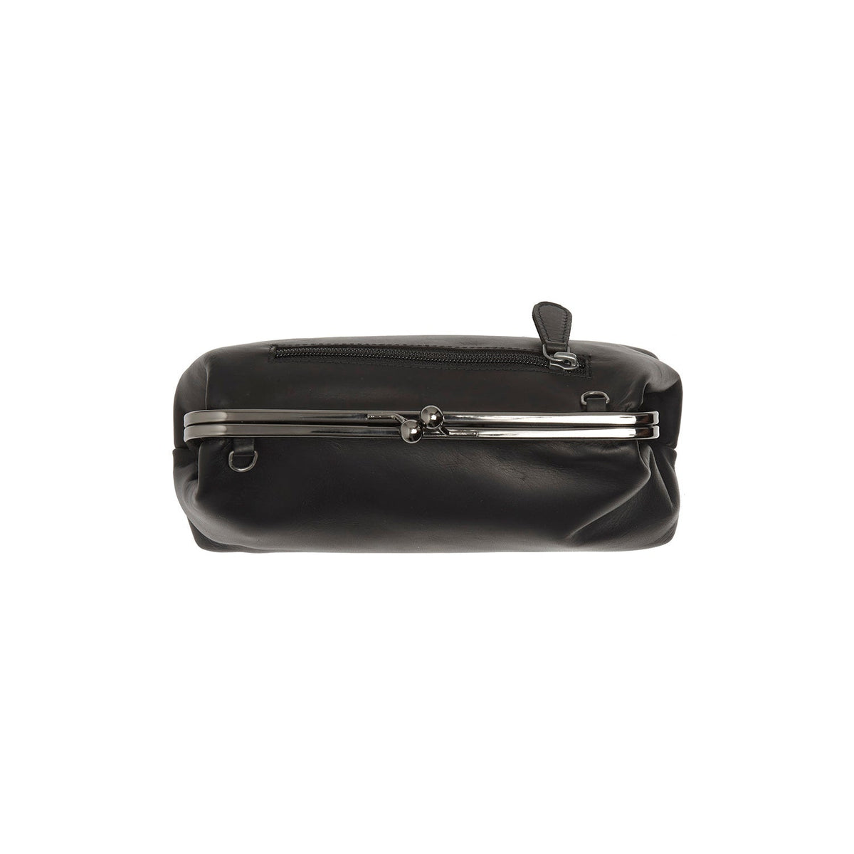 
Andrade Full-Grain Leather Shoulder Bag - Structured Side Profile Showing Gusset Depth & Expansion Capacity