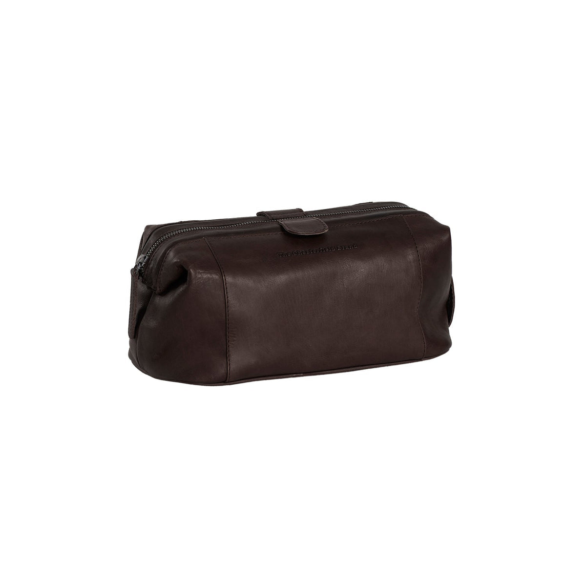 
Tailored Rib Cuffs & Hem Craftsmanship Construction Detail on Vince Full-Grain Leather Toiletry Bag