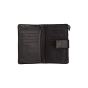 
Landau Full-Grain Leather Wallet - Structured Side Profile Showing Gusset Depth & Expansion Capacity