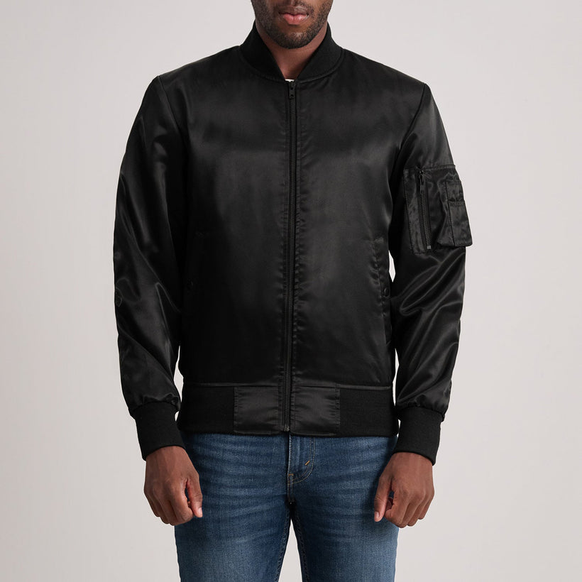 Quinton MA-1 Black Bomber Jacket