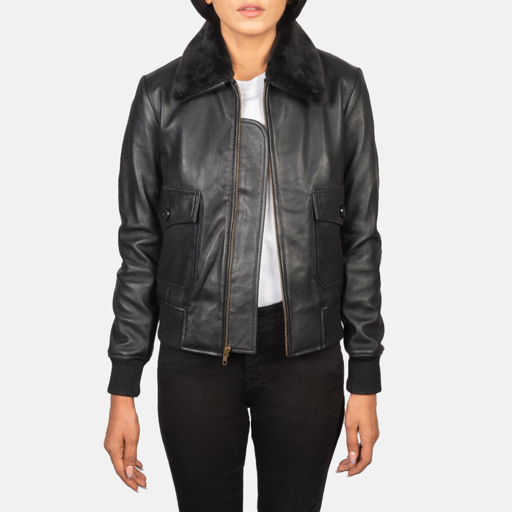 
Stella G-1 Leather Bomber Jacket – alternate product view 1