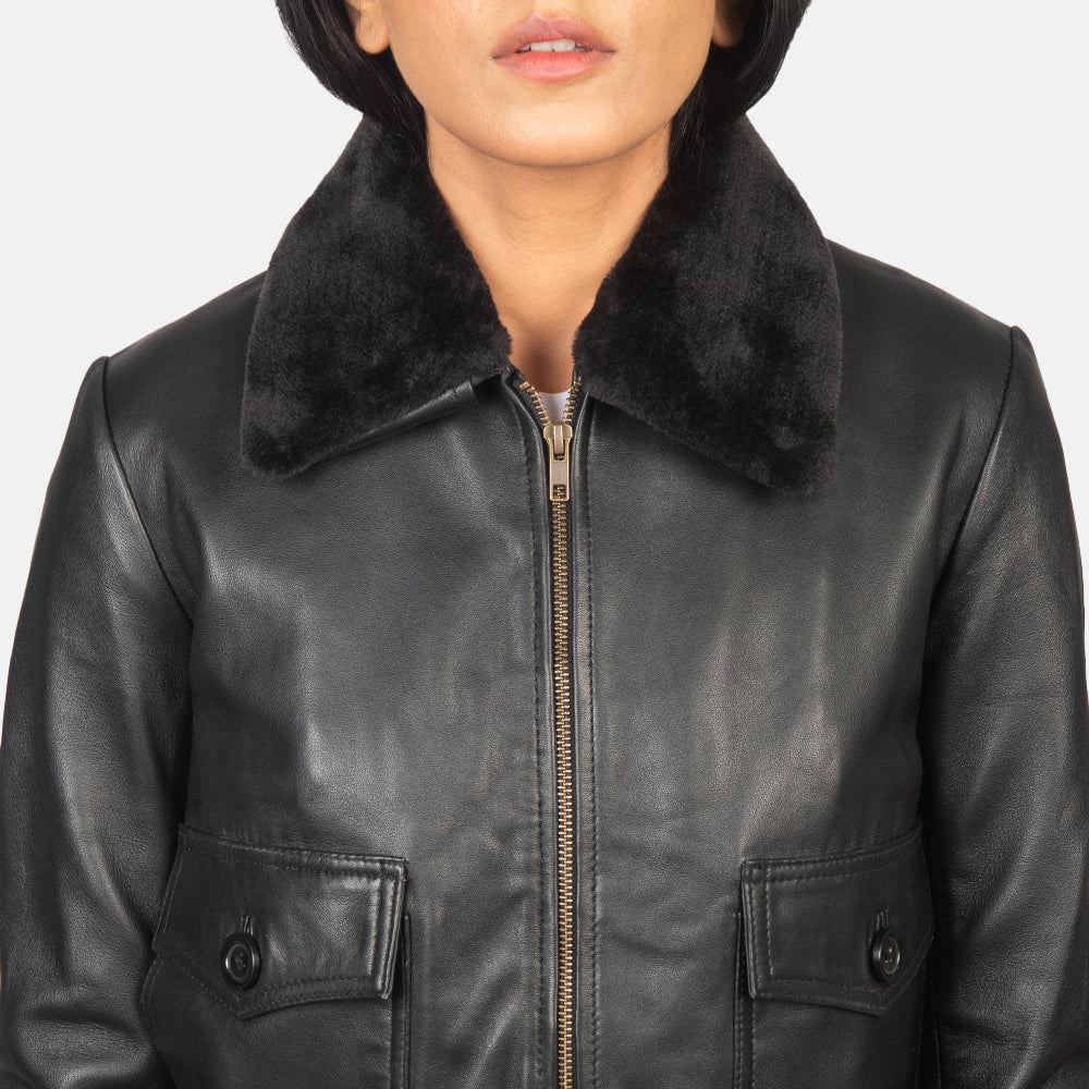
Stella G-1 Leather Bomber Jacket – alternate product view 6
